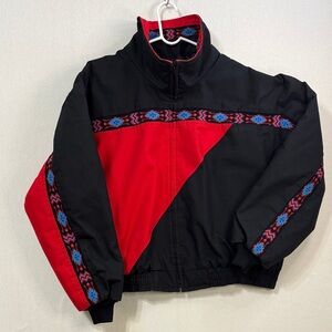 David James Stylish Black and Red Performance Jacket